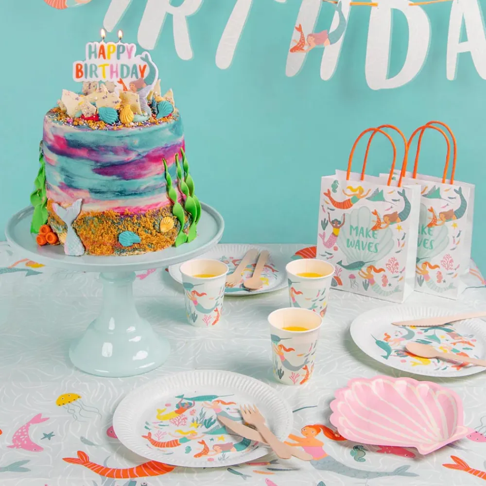 Cheap TalkingTables 8 Mermaid And Coral Plates