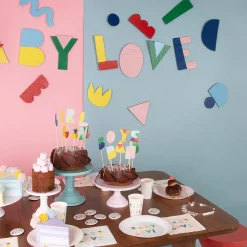 Online My Little Day 8 Mint Baby Shower Plates