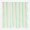 Cheap Meri Meri 16 Mint Striped Napkins