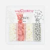Clearance ScrapCooking 4 Mix Love Hearts Sweet Decoration Pots