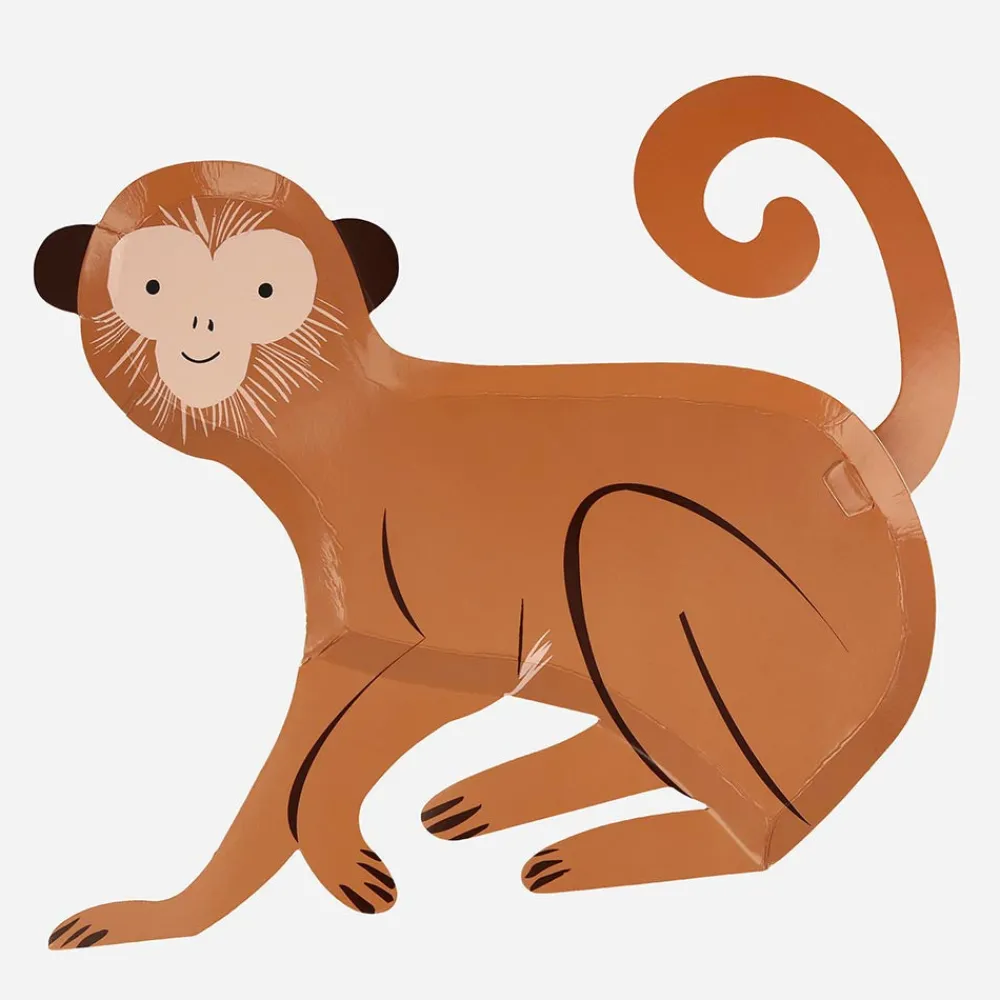Shop Meri Meri 8 Monkey Plates