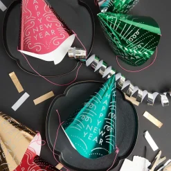 Best Sale Rico Design 6 Multicolored Happy New Year Pointy Hats