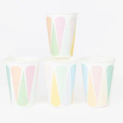 Best Sale My Little Day 8 Multicolored Pastel Cups