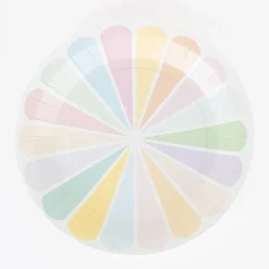 Sale My Little Day 8 Multicolored Pastel Plates