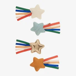 New Mimi & Lula 4 Multicolored Star Hair Clips