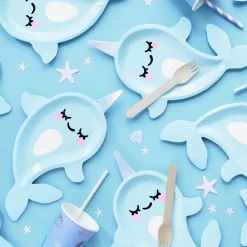 Best Sale Party Deco 6 Narwhal Plates