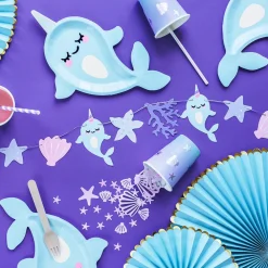 Best Sale Party Deco 6 Narwhal Plates