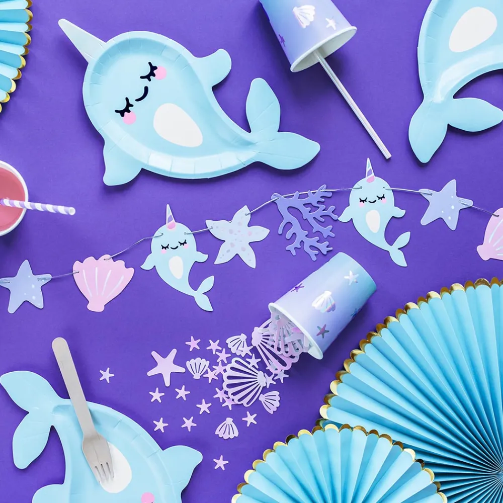 Best Sale Party Deco 6 Narwhal Plates