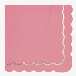 Shop Party Pro 16 Neon Pink Scalloped Napkins