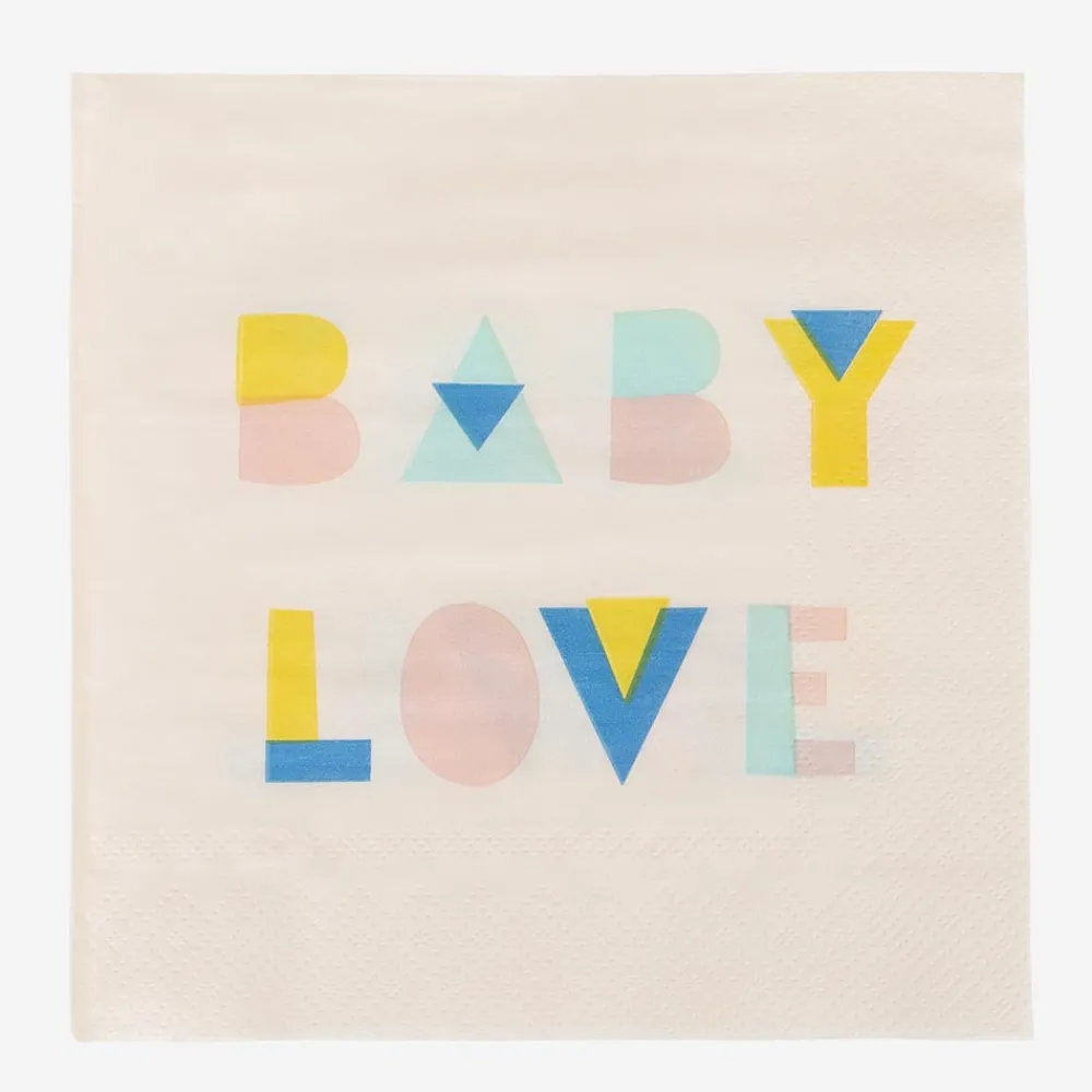 Cheap My Little Day 20 Nude Baby Shower Napkins