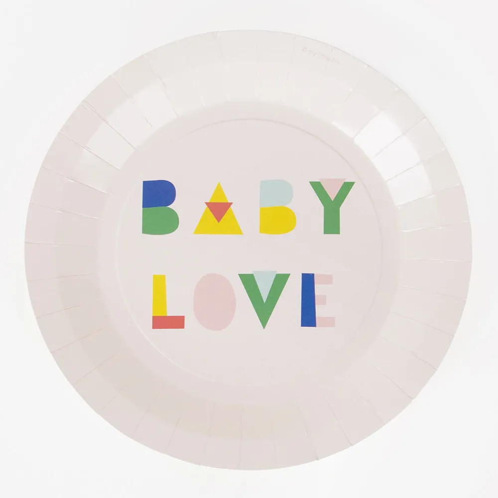 Flash Sale My Little Day 8 Nude Baby Shower Plates