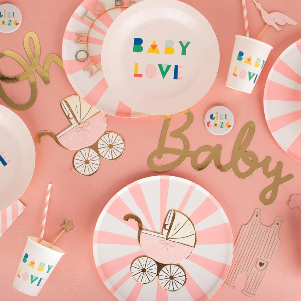 Flash Sale My Little Day 8 Nude Baby Shower Plates
