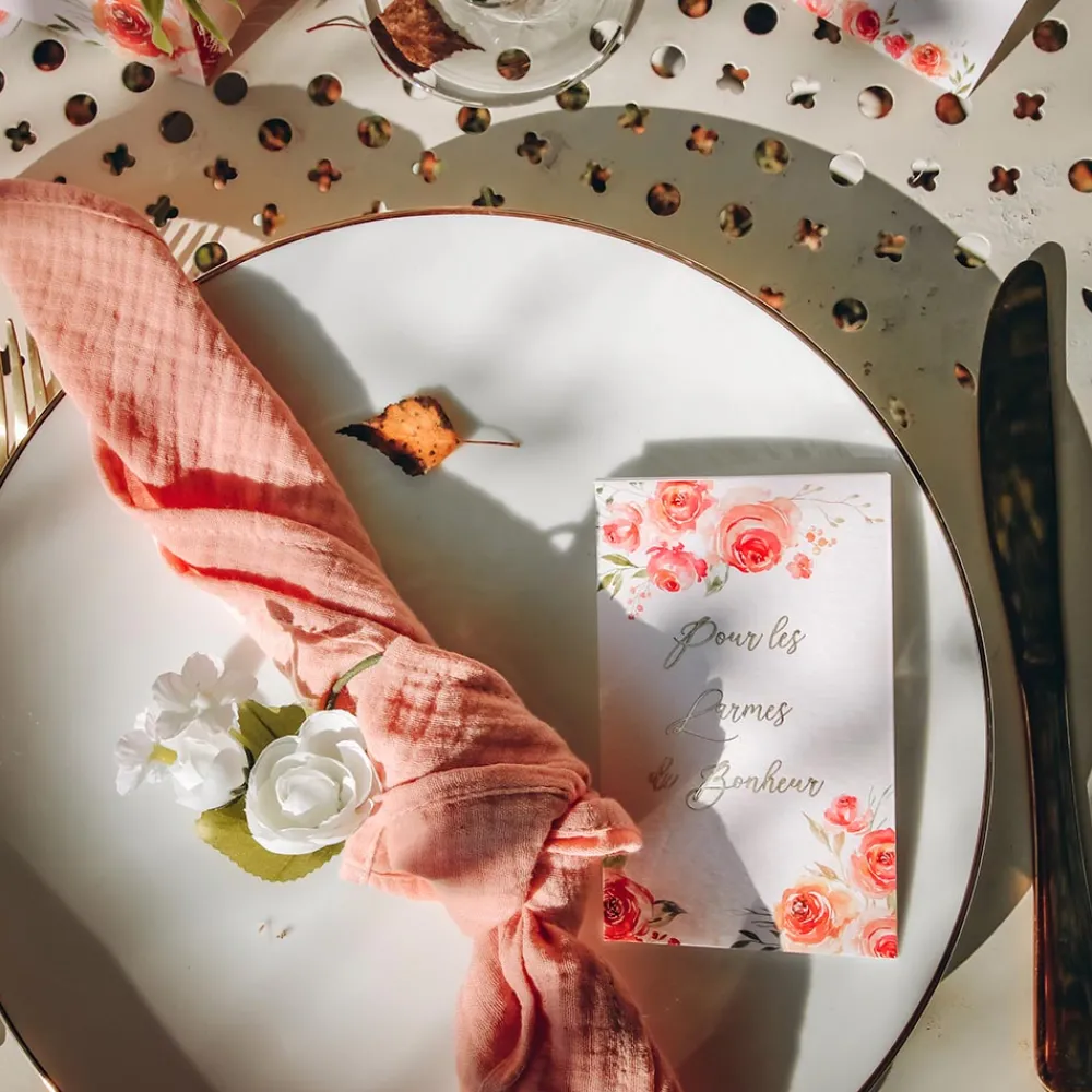 Store Arty Fêtes Factory 4 Old Rose Cotton Gauze Napkins