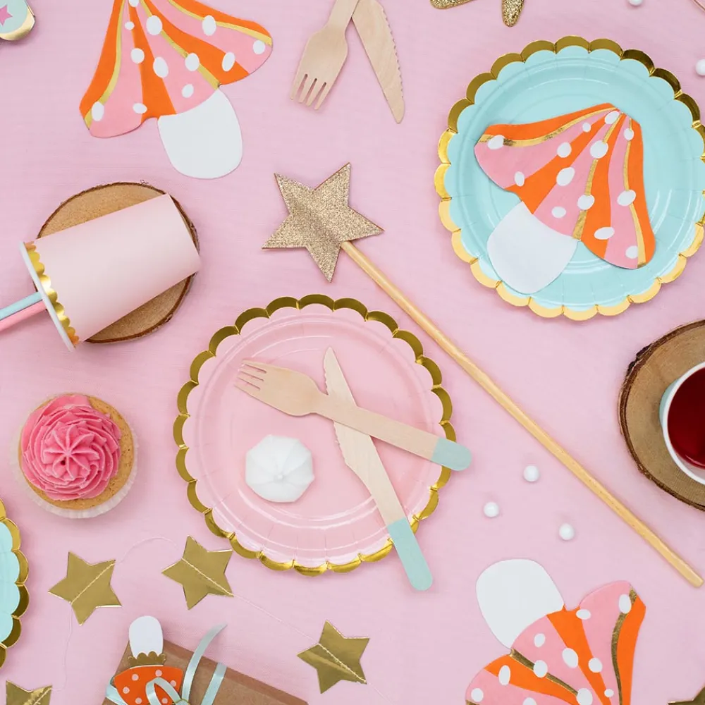 Store Party Deco 20 Orange Mushroom Napkins