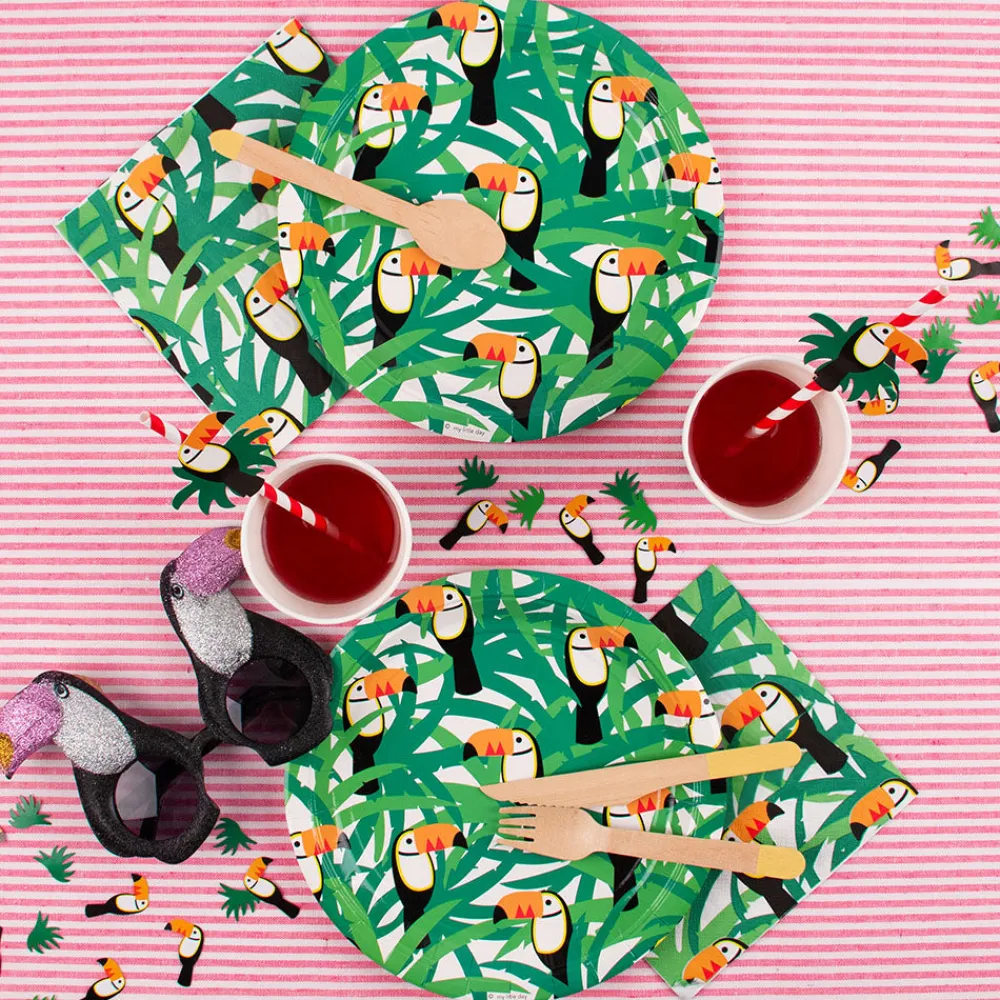 Cheap Party Pro 1 Pair Of Glasses - Glitter Toucan