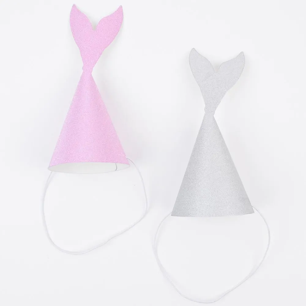 Best Sale Party Pro 6 Party Hats - Glitter Mermaid