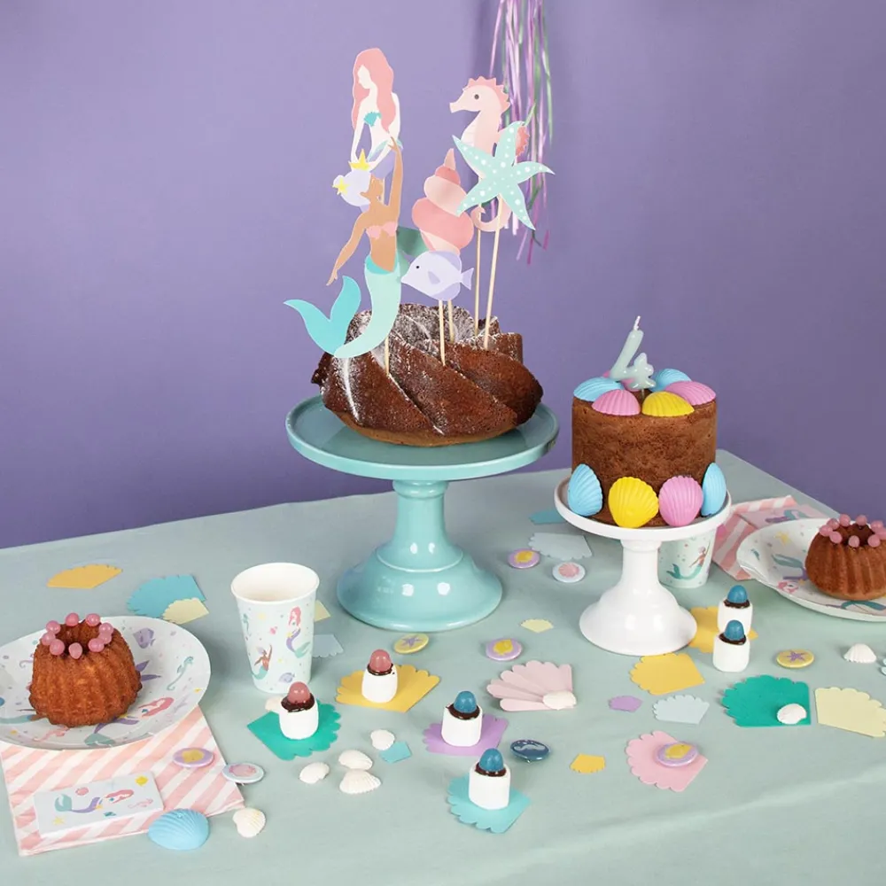 Sale My Little Day 8 Pastel Mermaid Plates