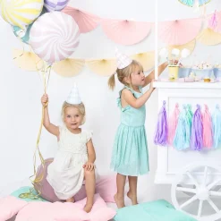 Online Party Deco 6 Pastel Mix Pointed Hats