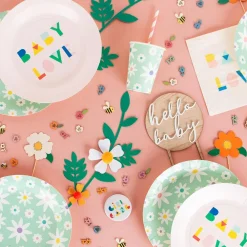 Best Sale Rico Design 48 Pastel Multicolored Wooden Flower Confetti