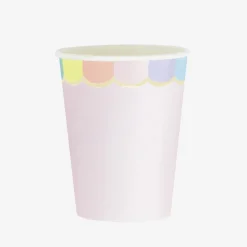 Cheap Party Pro 8 Pastel Pink Scalloped Cups