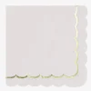 Shop Party Pro 16 Pastel Pink Scalloped Napkins