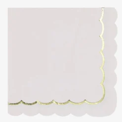 Shop Party Pro 16 Pastel Pink Scalloped Napkins