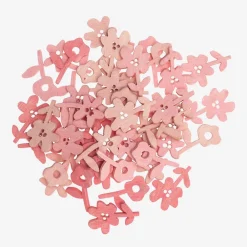 Shop Rico Design 48 Pastel Pink Wooden Flower Confetti