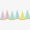 Store Party Deco 6 Pastel Pointy Hats