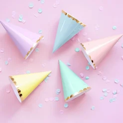 Store Party Deco 6 Pastel Pointy Hats