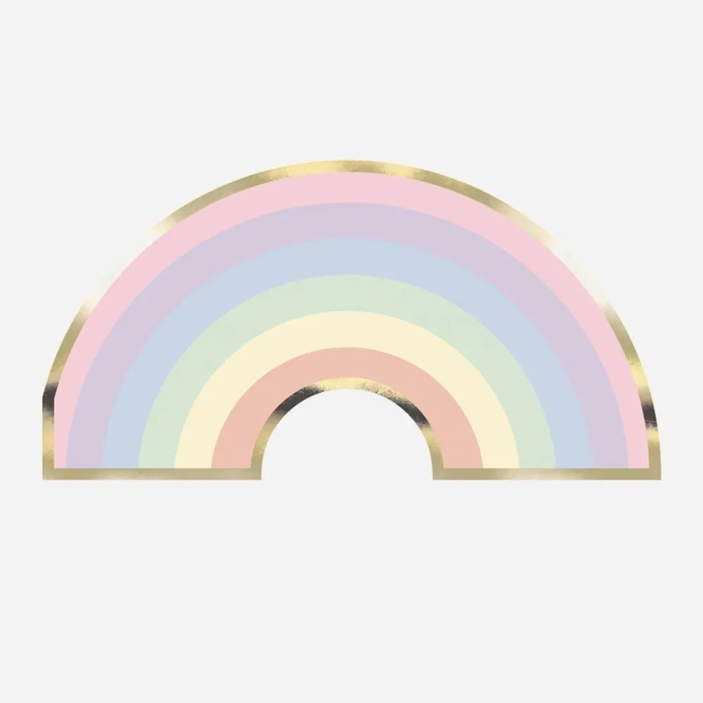 Store Party Pro 16 Pastel Rainbow Napkins