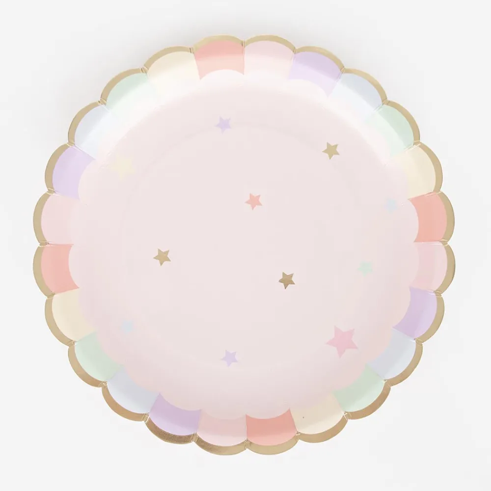 Shop Party Pro 8 Pastel Scalloped Plates
