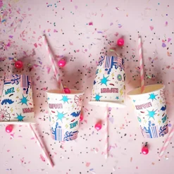 Shop Great Pretenders 8 Pink And Blue Super Hero Cups