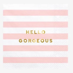 Hot Party Deco 20 Pink Message Napkins