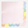 Discount Party Pro 16 Pink Scalloped Napkins