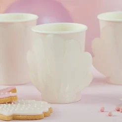 Outlet Ginger Ray 8 Pink Shell Cups