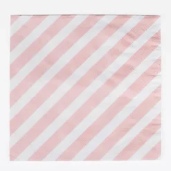 Cheap My Little Day 20 Pink Striped Napkins