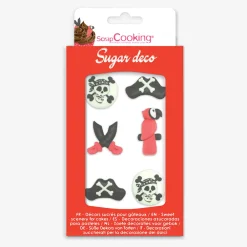 Online ScrapCooking 6 Pirate Sugar Toppers