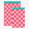 Outlet House of Products 1 Pocket In Pink And Orange Checkered Paper