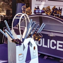 Store Arty Fêtes Factory 12 Police Paper Straws