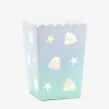 Cheap Party Deco 6 Popcorn Boxes - Seashell