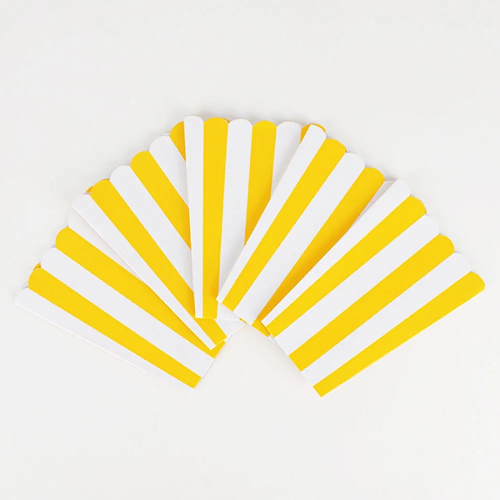 Shop Amscan 5 Popcorn Boxes - Yellow Stripes