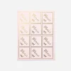 Store Arty Fêtes Factory 24 Powder Pink Thank You Stickers