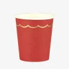 Hot Party Pro 8 Red And Gold Cups
