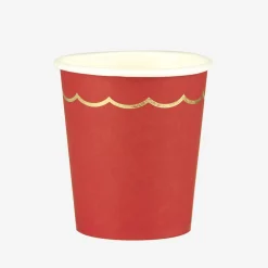 Hot Party Pro 8 Red And Gold Cups