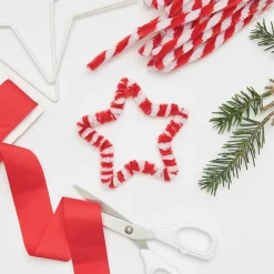 Best Sale Rico Design 10 Red And White Chenille Threads