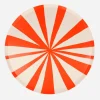 Clearance Meri Meri 8 Red Striped Plates