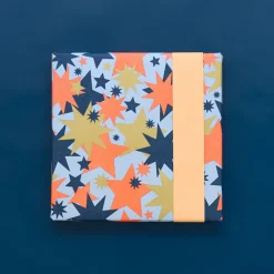 Online House of Products 1 Roll Of Blue Star Wrapping Paper
