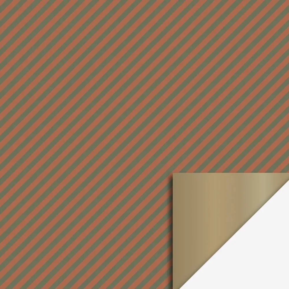 Clearance House of Products 1 Roll Of Cognac Diagonal Wrapping Paper