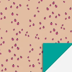 Shop House of Products 1 Roll Of Pink Ladybug Wrapping Paper