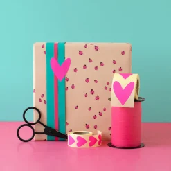 Shop House of Products 1 Roll Of Pink Ladybug Wrapping Paper